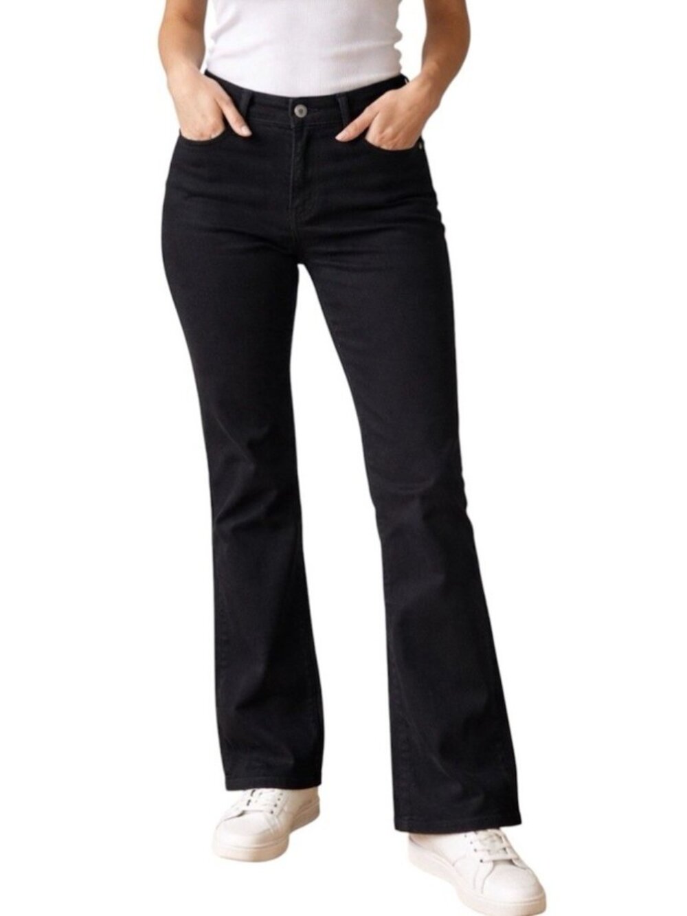 Vintage Levi's Perfectly Slimming 512 Bootcut Denim Black Jeans Size 14 Long